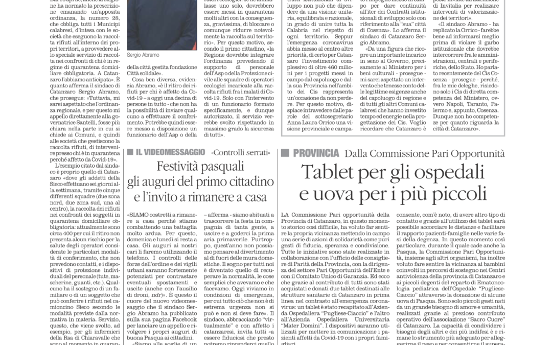 RIFIUTI, IL SINDACO CHIEDE SICUREZZA