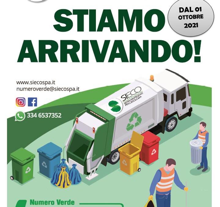 Comune di Triggiano – dal 01 ottobre 2021 Si.Eco S.p.A. è il nuovo gestore del servizio di igiene urbana